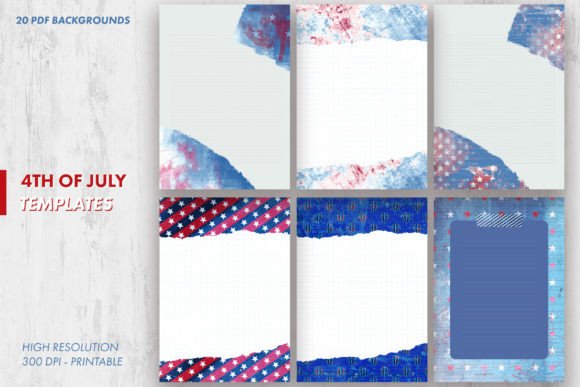 Celebrate Creativity with 4th of July Art Journal Templates