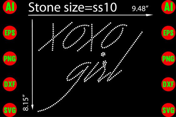 Crafting Sparkle: The Versatility of Xoxo Girl Rhinestone Designs