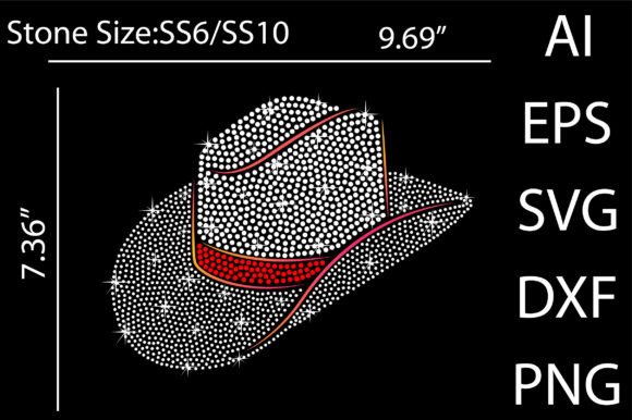 Designing with Sparkle: The Versatility of Cowboy Hat Rhinestone Templates