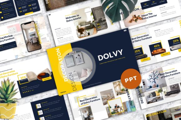 Dolvy - Furniture Powerpoint Templates: A Modern Toolkit for Presentations
