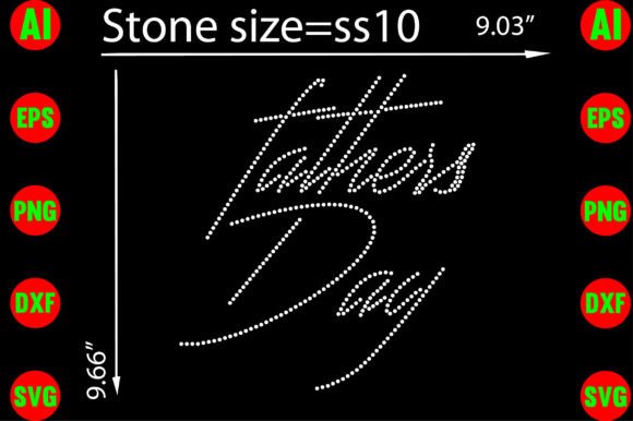 Fathers Day Rhinestone Templates Design: Crafting with Sparkle