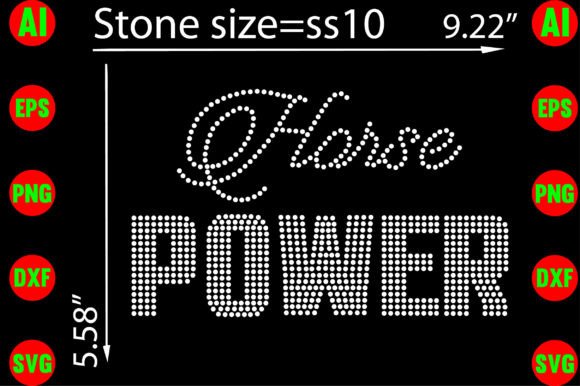 Horse Power Rhinestone Templates Design: A Craft Essential