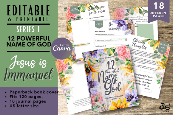 Jesus is Immanuel: Workbook Templates for KDP