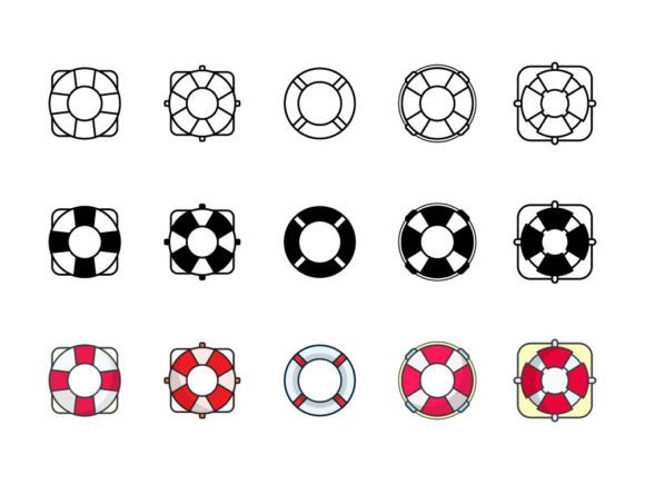 Lifebuoy Icon Vector Design Templates for Modern Branding