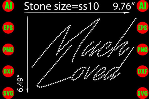 Much Loved Rhinestone Templates: Beyond Simple Typography