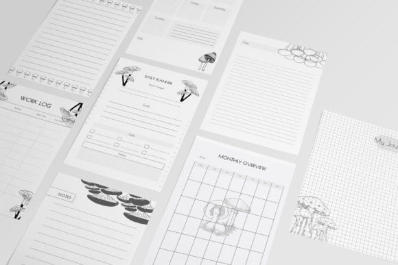 Mushrooms Canva Planner Templates: Organic Design for Modern Brands