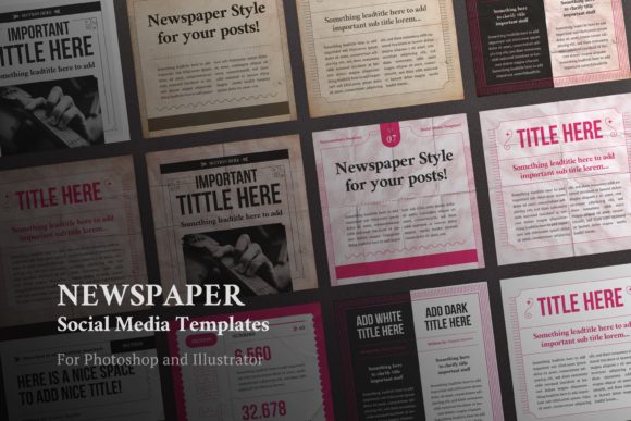 Newspaper Social Media Templates: Your Editorial Edge
