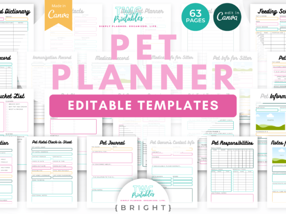 Streamline Pet Care with Bright Canva Templates
