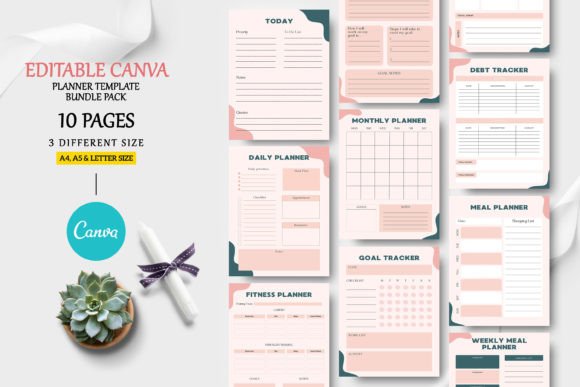Streamline Your Workflow: The Power of Editable Canva Planner Templates