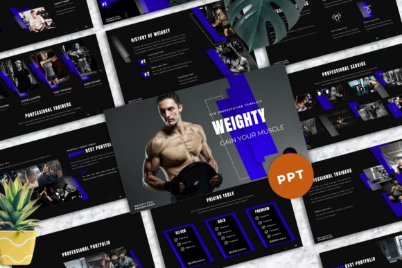 Weighty - Gym Powerpoint Templates: A Designer's Deep Dive