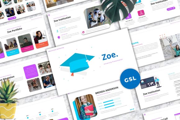 Zoe: University Googleslide Templates for Modern Academia